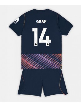 Otroški Nogometna dresi replika Tottenham Hotspur Archie Gray #14 Gostujoči 2026-27 Kratek rokav (+ hlače)